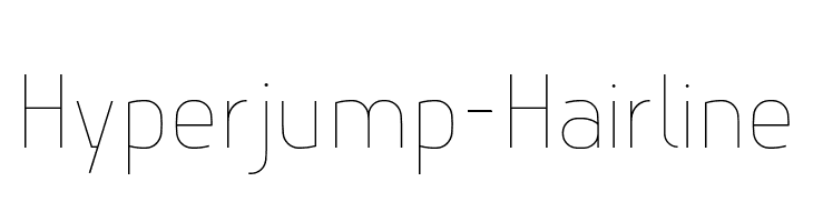 Hyperjump-Hairline  नि: शुल्क फ़ॉन्ट्स डाउनलोड