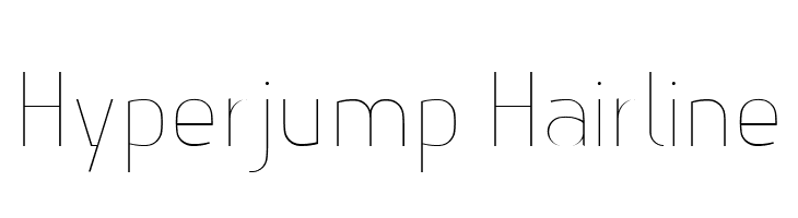 Hyperjump Hairline  baixar fontes gratis
