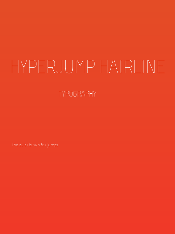 Hyperjump Hairline Poster