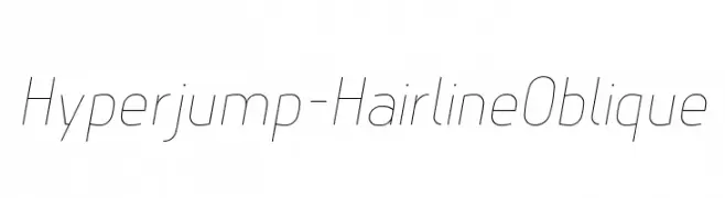Hyperjump-HairlineOblique  baixar fontes gratis