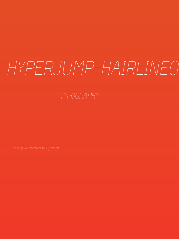 Hyperjump-HairlineOblique Poster