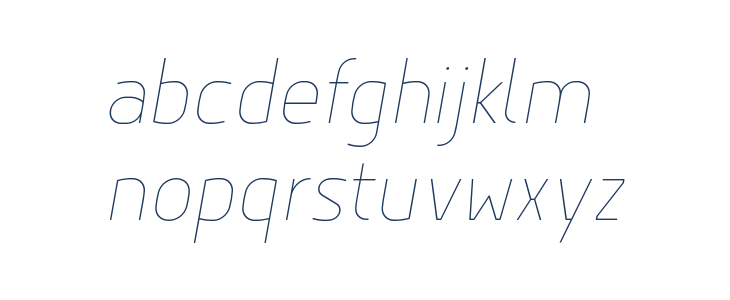 Hyperjump-HairlineOblique Lowercase