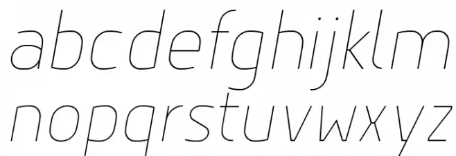 Hyperjump-HairlineOblique خط أحرف صغيرة