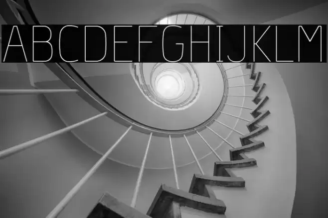 Hyperjump-Hairline Font examples