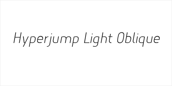 Hyperjump Light Oblique Logo