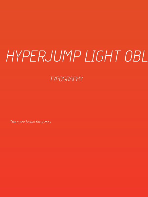 Hyperjump Light Oblique Poster