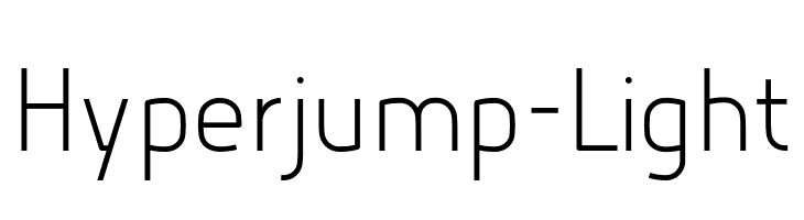 Hyperjump-Light  नि: शुल्क फ़ॉन्ट्स डाउनलोड