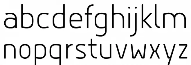 Hyperjump-Light Font LOWERCASE