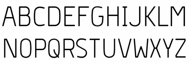 Hyperjump Light Font UPPERCASE