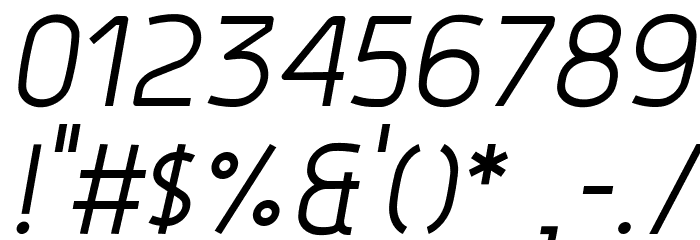 Hyperjump Regular Oblique Font OTHER CHARS