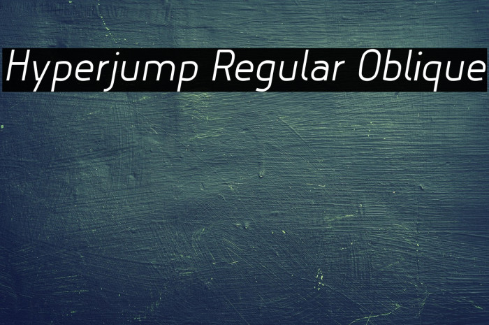 Hyperjump Regular Oblique Example 3