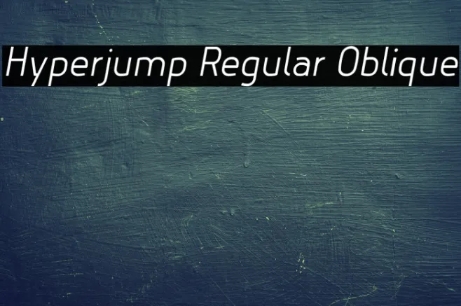Hyperjump Regular Oblique Example 3