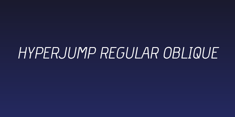 Hyperjump Regular Oblique Social Header