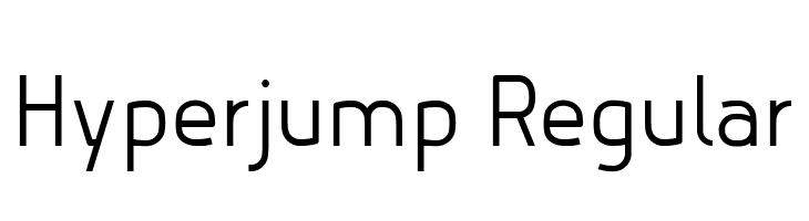 Hyperjump Regular  les polices de caractères gratuit tlcharger