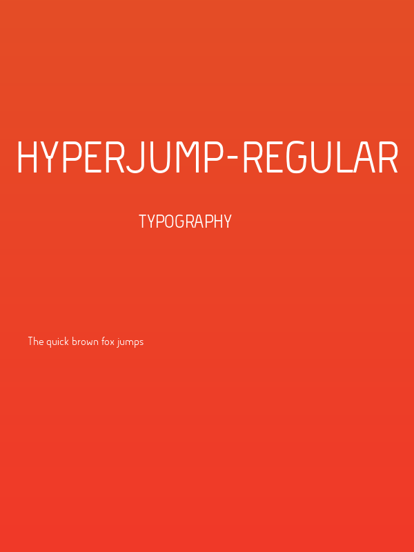 Hyperjump-Regular Poster