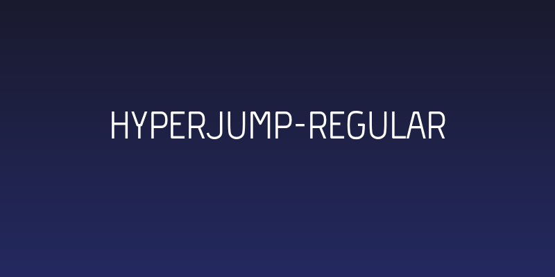 Hyperjump-Regular Social Header