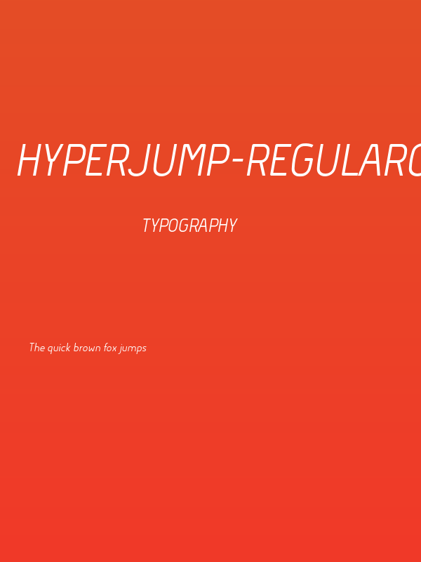 Hyperjump-RegularOblique Poster