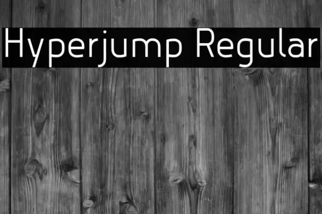 Hyperjump Regular Font examples