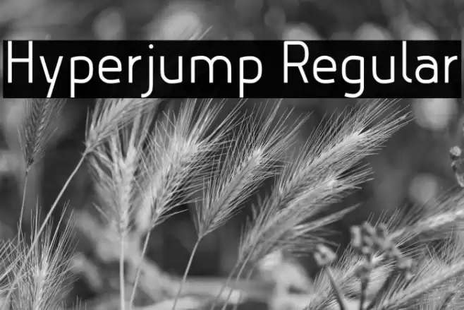 Hyperjump Regular Font examples
