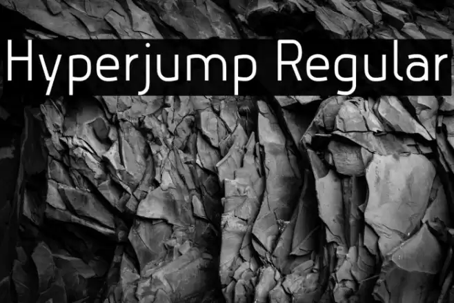 Hyperjump Regular Font examples