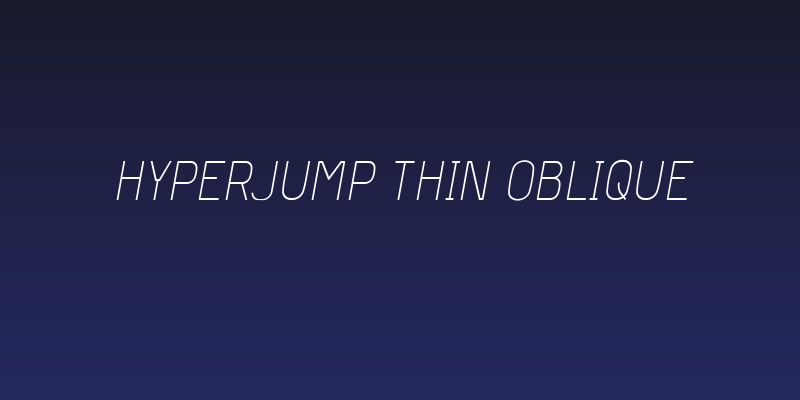 Hyperjump Thin Oblique Social Header