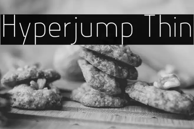 Hyperjump Thin Font examples
