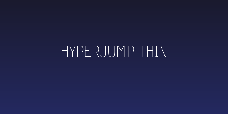 Hyperjump Thin Social Header