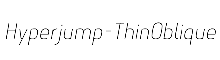 Hyperjump-ThinOblique  لخطوط تنزيل