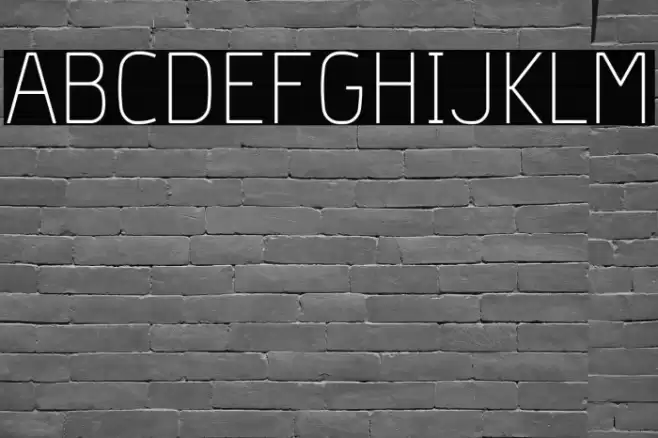 Hyperjump-Thin Font examples