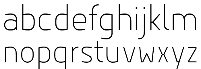 Hyperjump-Thin Font LOWERCASE
