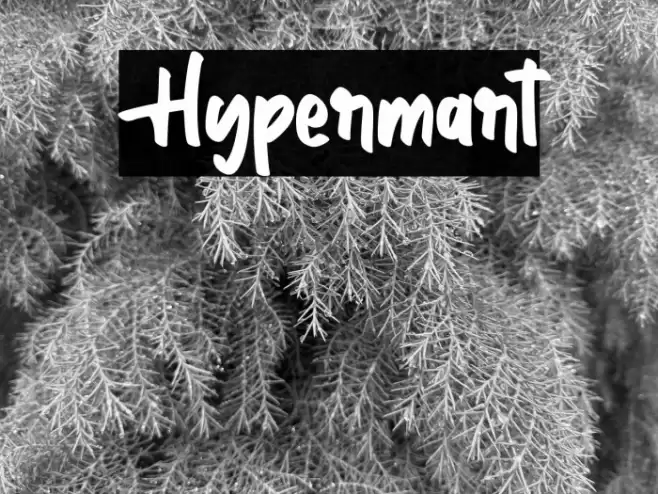 Hypermart Font examples