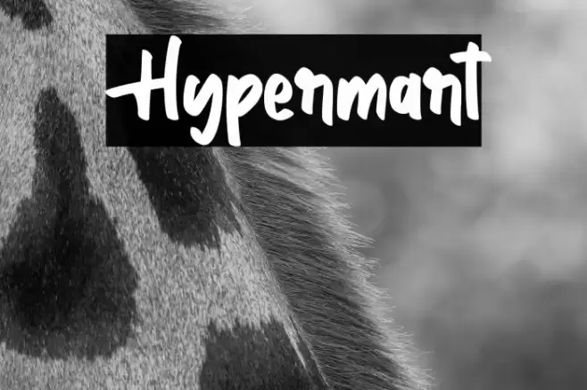 Hypermart Font examples