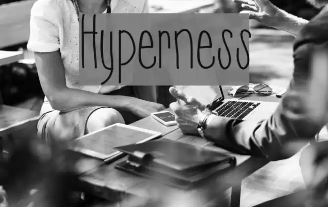 Hyperness Font examples