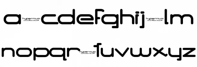 Hypernium[eval] 字体 小写