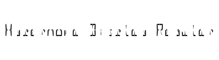 Hypernova Display Regular  font caratteri gratis