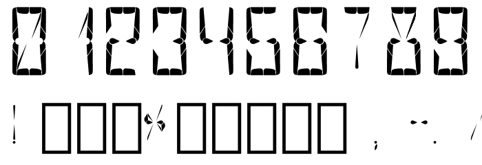 Hypernova Display Regular Font OTHER CHARS