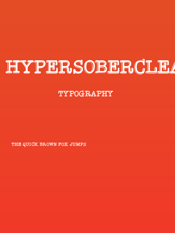 HypersoberClean Poster
