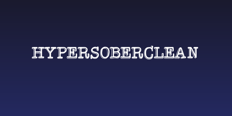 HypersoberClean Social Header
