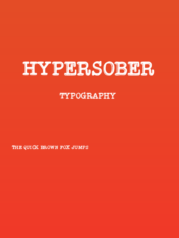 Hypersober Poster