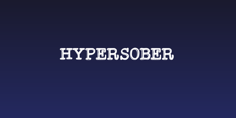 Hypersober Social Header