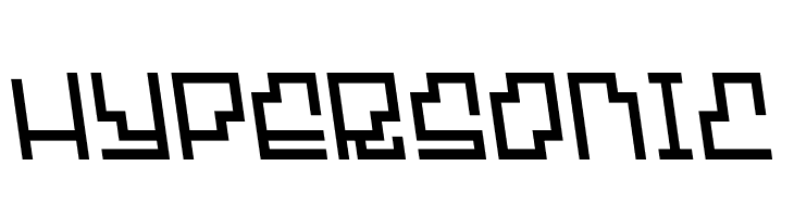 Hypersonic  Frei Schriftart Herunterladen