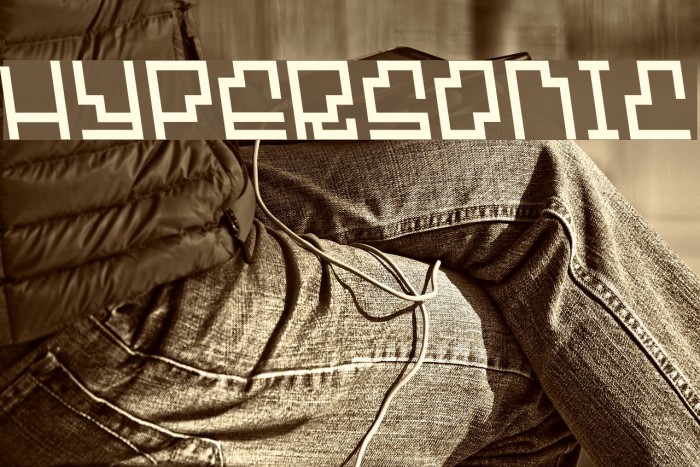 Hypersonic Font examples