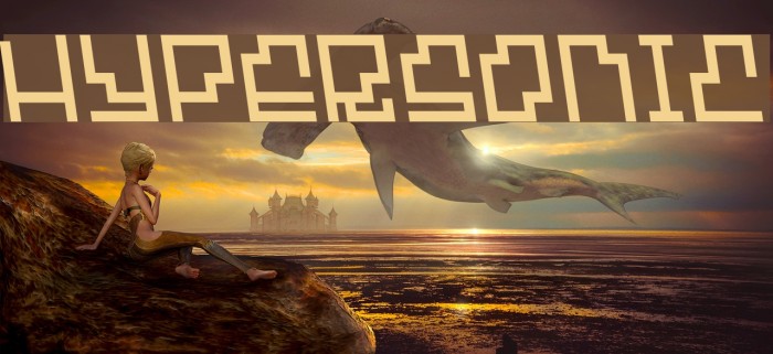 Hypersonic Font examples