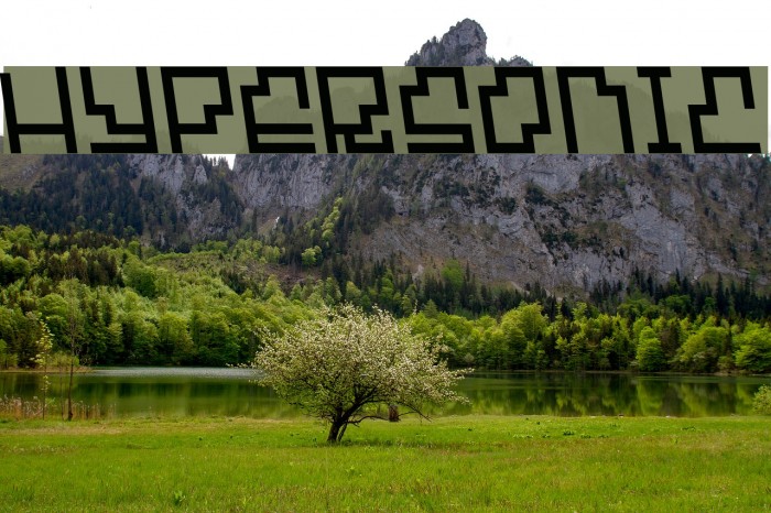 Hypersonic Font examples