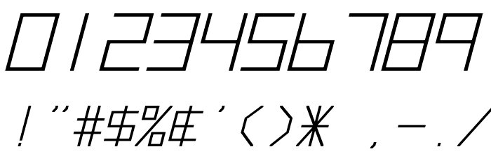 Hyperspace Bold Italic Font OTHER CHARS