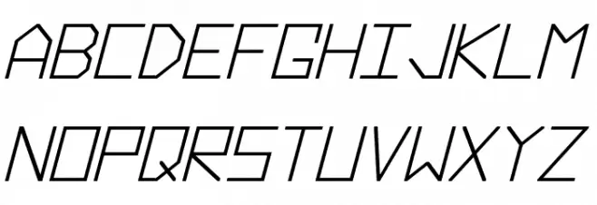 Hyperspace Bold Italic Polices MAJUSCULES