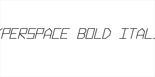 Hyperspace Bold Italic Logo