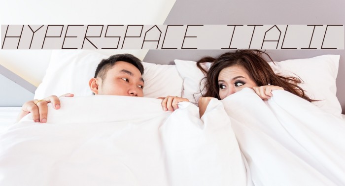 Hyperspace Italic फ़ॉन्ट examples