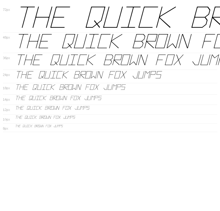 Hyperspace Italic Waterfall