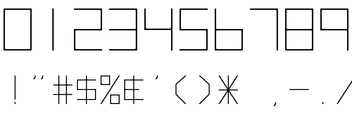 Hyperspace Font OTHER CHARS
